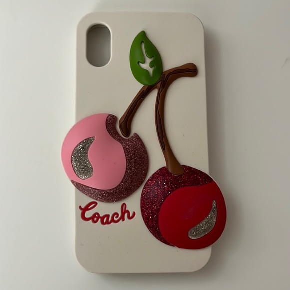 Coach Cherry Silicon iPhone X case